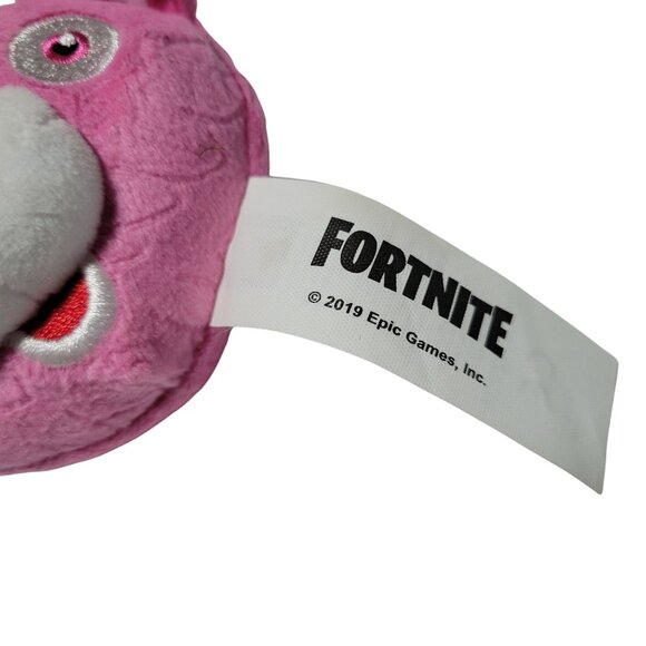 Fortnite Pink Cuddle Team Leader 3 inch Plush Keychain Bear Head Stuffed Animal - Picture 4 of 5